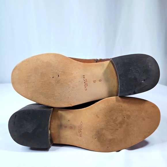 Coach Mirriam Brown Leather Riding Boots Sz 6 - Picture 7 of 10